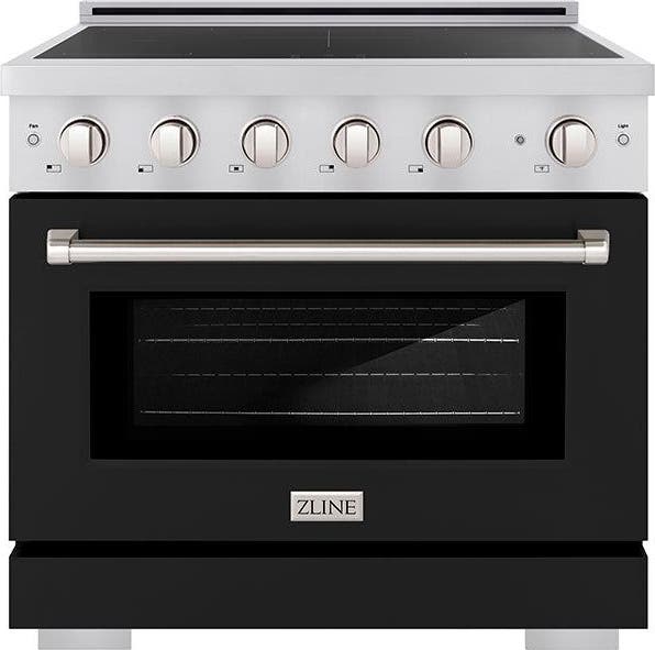 Stainless Steel With Black Matte Door