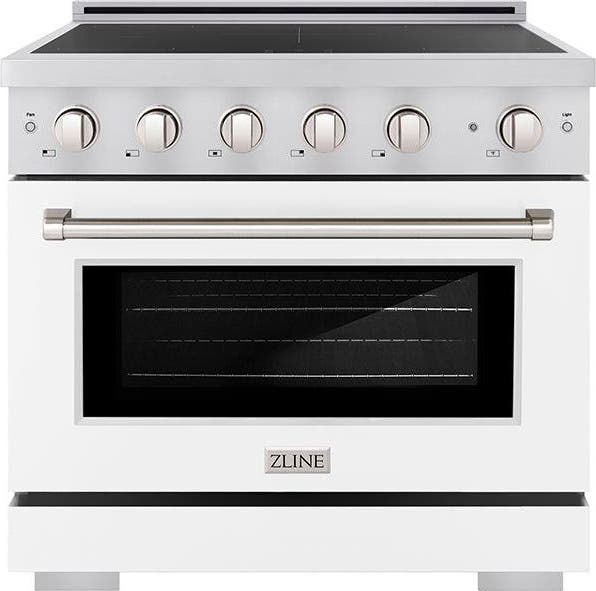 Stainless Steel With White Matte Door