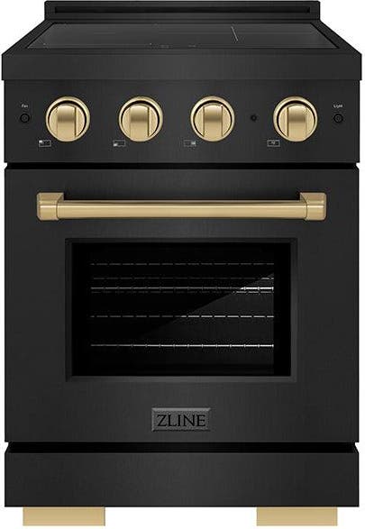 Black Stainless Steel With Champagne Bronze Accents