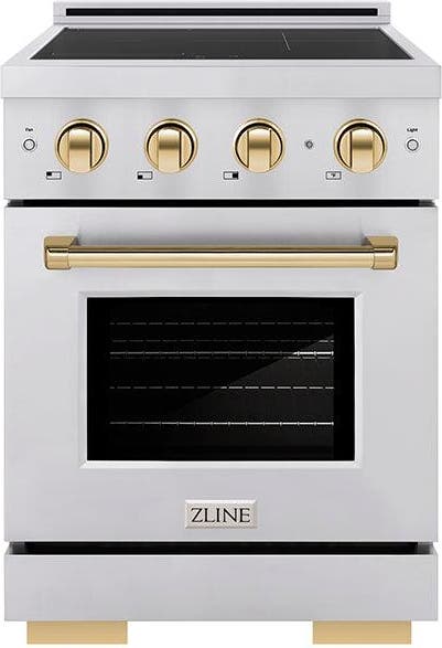 Stainless Steel With Polished Gold Accents