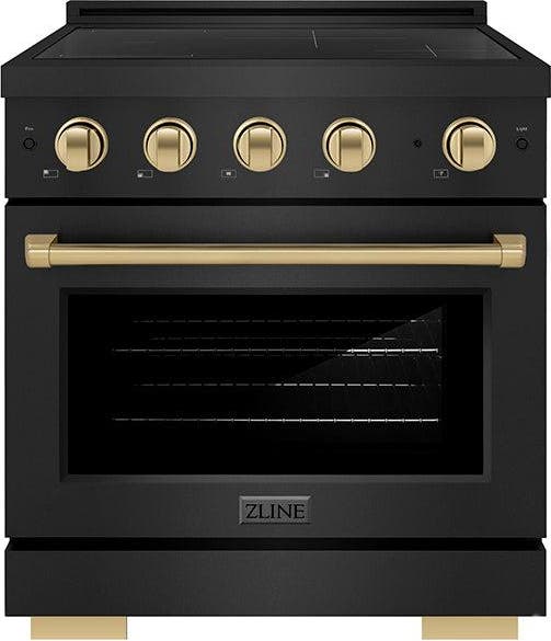 Black Stainless Steel With Champagne Bronze Accents