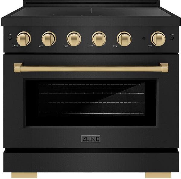Black Stainless Steel With Champagne Bronze Accents