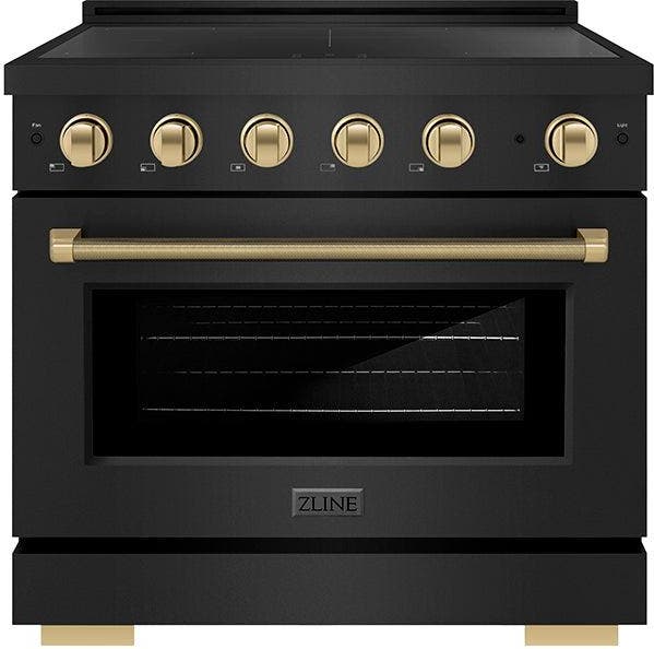 Black Stainless Steel With Champagne Bronze Helix Handle And Knob Accents