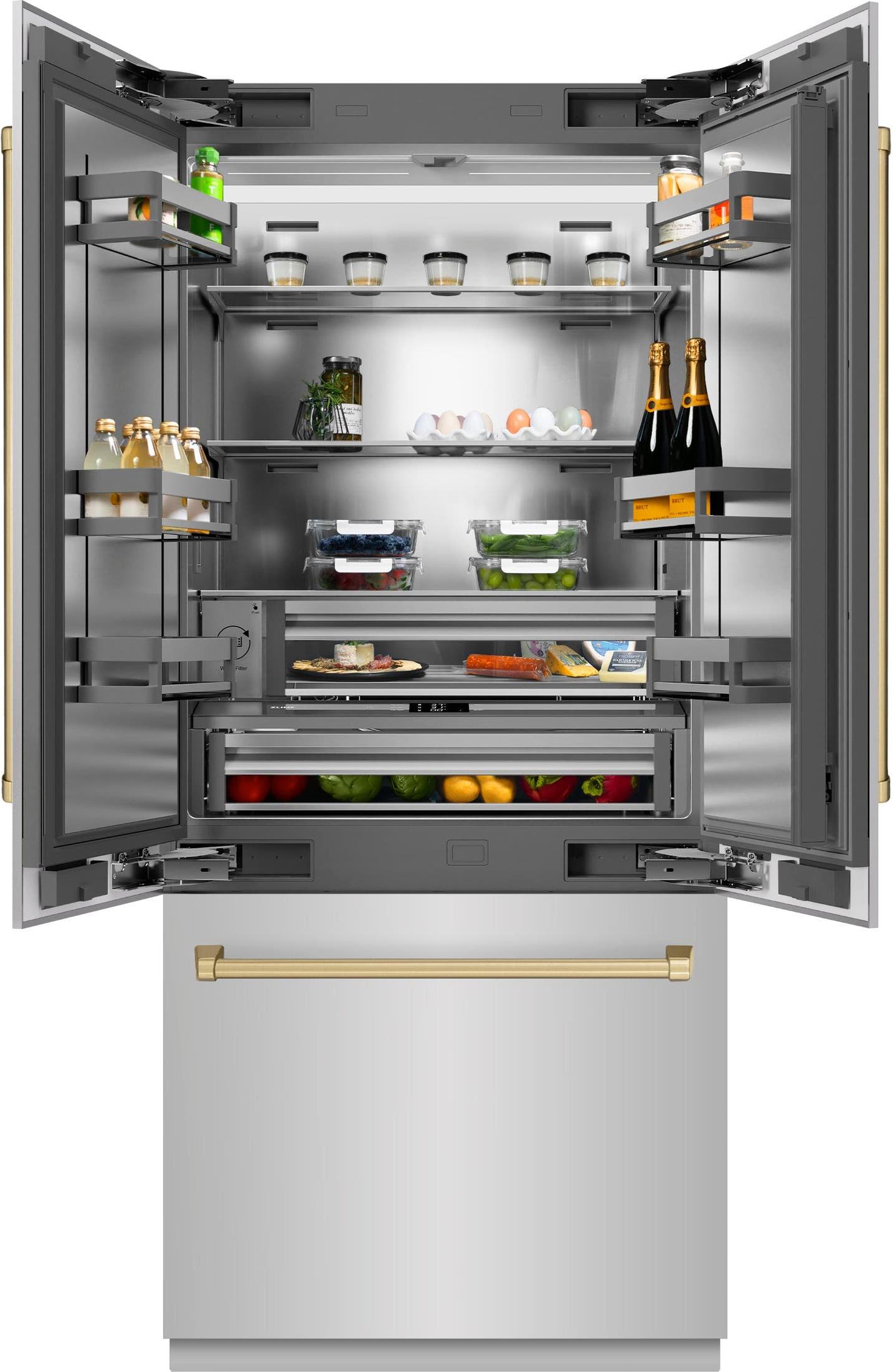 Stainless Steel With Stainless Steel Interior And Champagne Bronze Accents