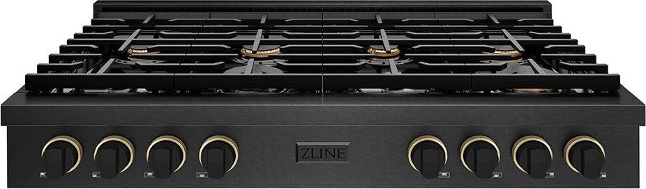 Zline SRTBSZ48MBCB Black Satin Stainless Steel With Matte Black And C...