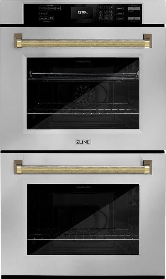 Stainless Steel With Polished Gold Helix Handles