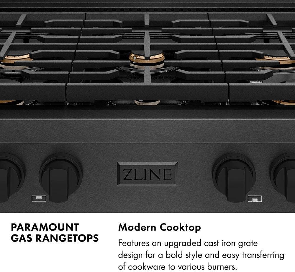 Zline SRTBSBR36 Black Stainless Steel