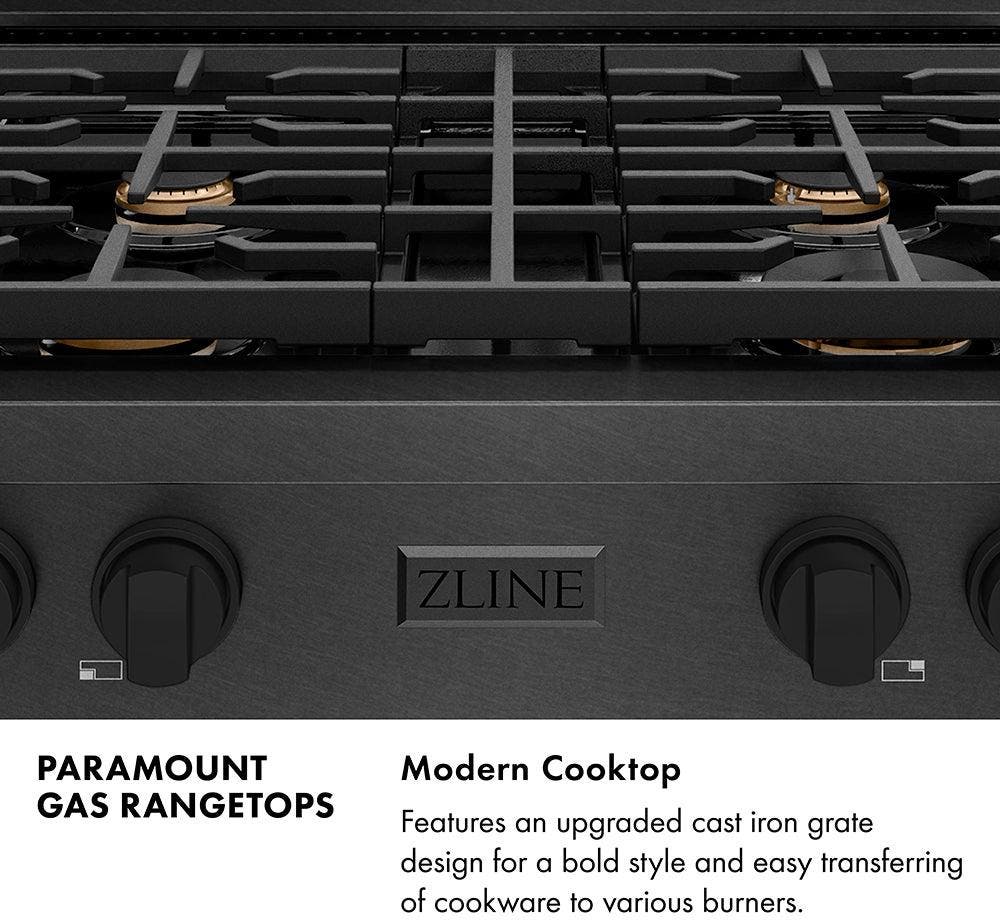 Zline SRTBSBR30 Black Satin Stainless Steel