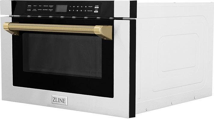 Zline MWDZ1HKG Stainless Steel And Polished Gold Helix Handle