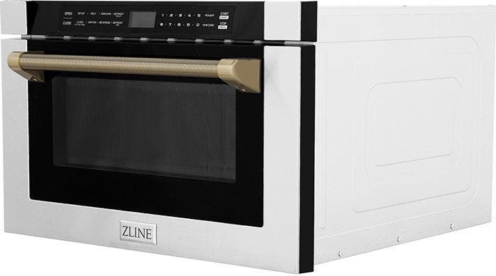 Zline MWDZ1HKCB Stainless Steel And Champagne Bronze Helix Handle