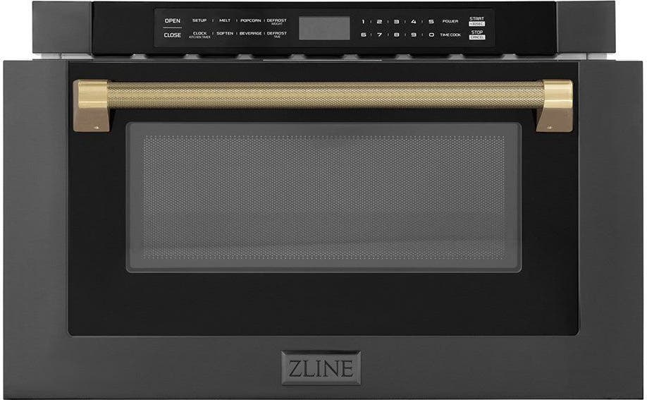 Zline MWDZ1BSHKCB Black Stainless Steel And Champagne Bronze Helix H...
