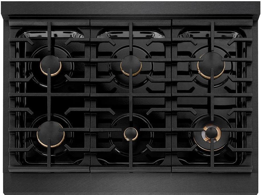 Zline SDRBSZ36MBCB Black Satin Stainless Steel With Matte Black And C...