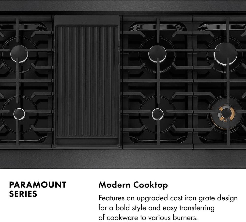 Zline SDRBS48 Black Satin Stainless Steel
