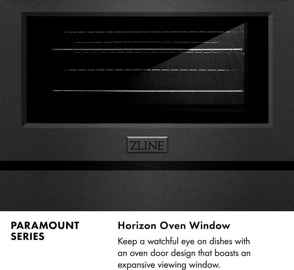 Zline SDRBSBR30 Black Satin Stainless Steel With 4 Brass Burners