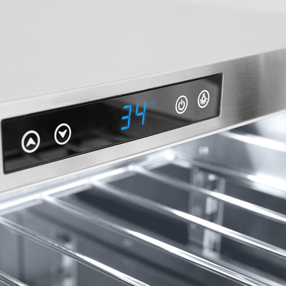 Zline RBSOZST24KPN Solid Stainless Steel Door And Polished Nickel Hel...