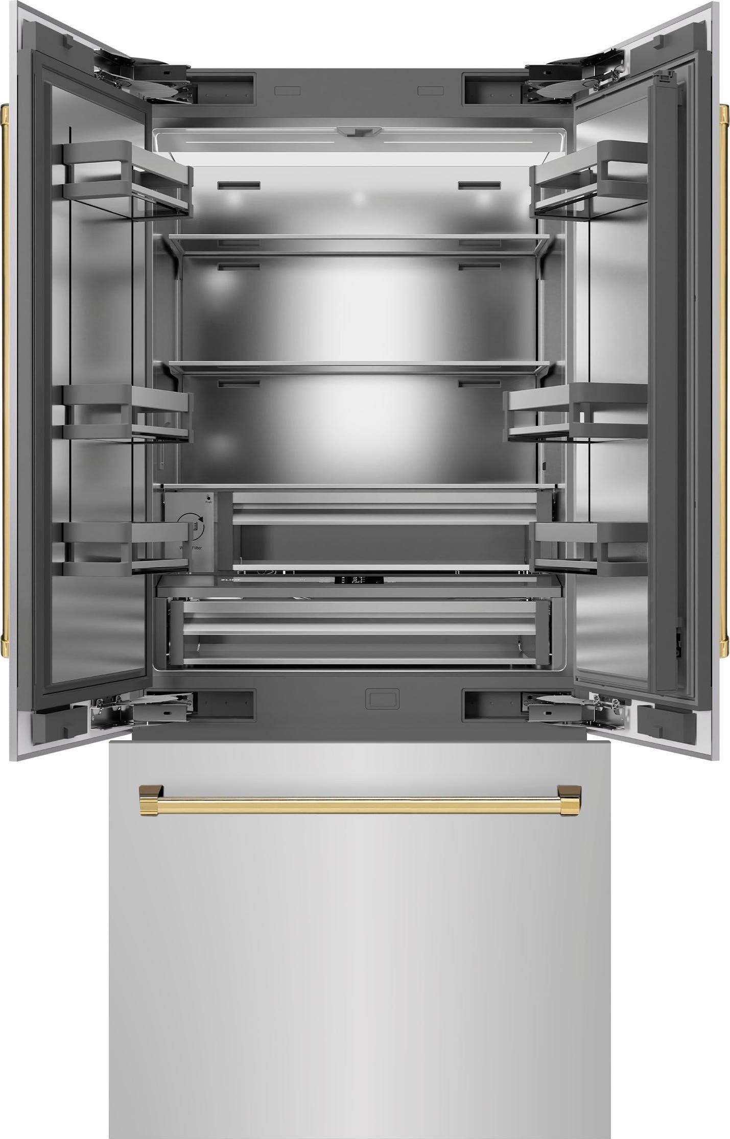 Zline SRBIVZ30436G Stainless Steel With Stainless Steel Interior And ...