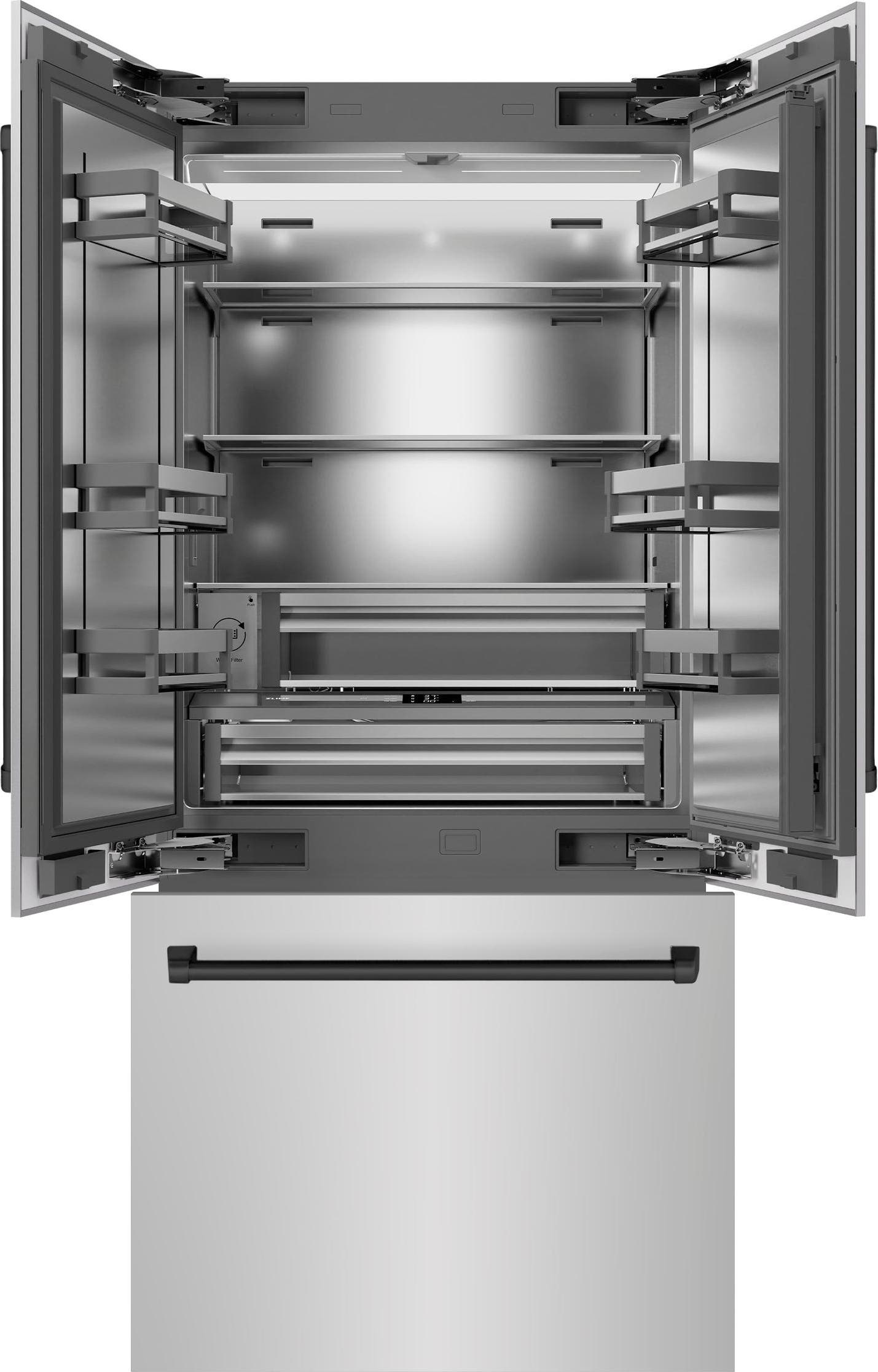Zline SRBIVZ30436MB Stainless Steel With Stainless Steel Interior And ...