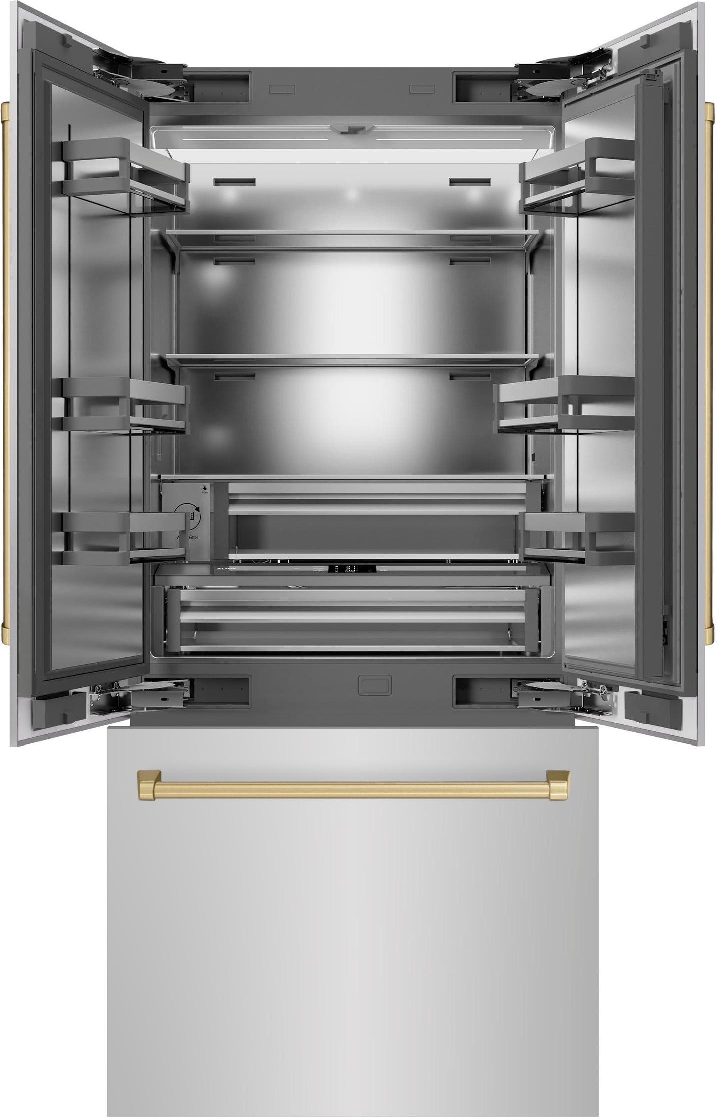 Zline SRBIVZ30436CB Stainless Steel With Stainless Steel Interior And ...