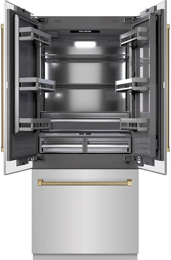 Zline GRBIVZ30436KCB Stainless Steel With Graphite Gray Interior And Ch...