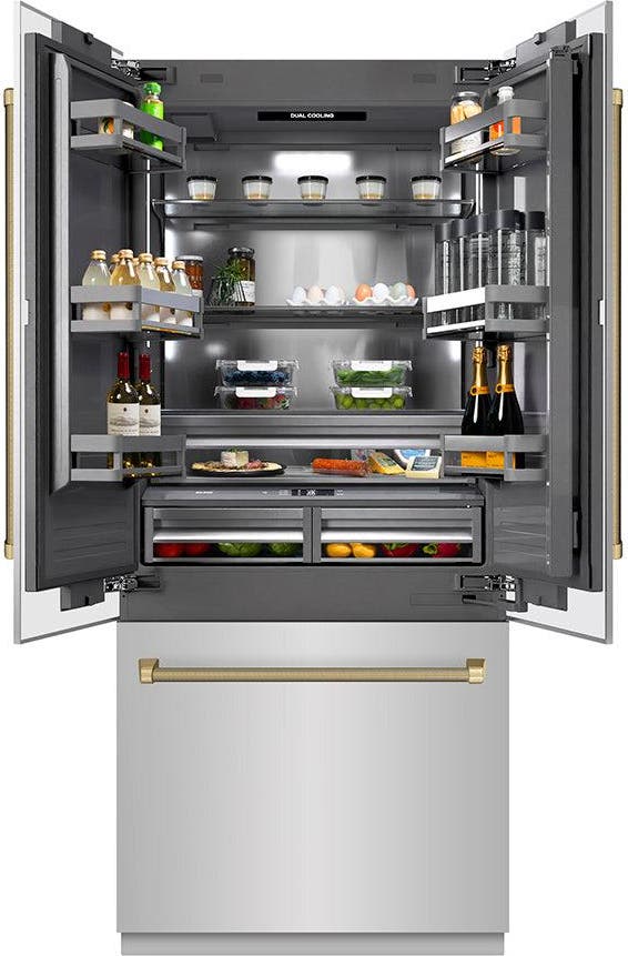 Zline GRBIVZ30436KCB Stainless Steel With Graphite Gray Interior And Ch...