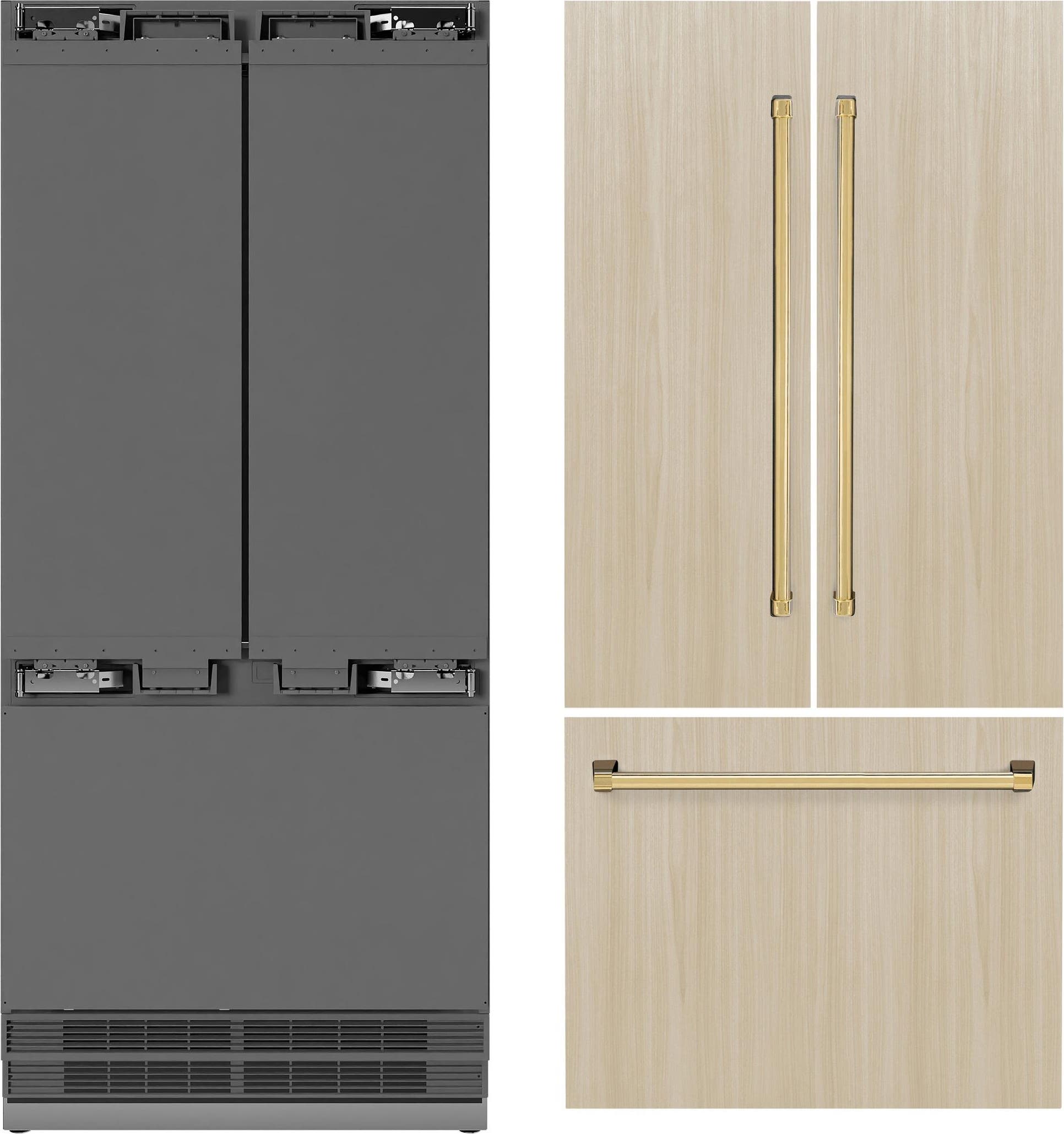 Zline SRBIVZ36G Panel Ready With Stainless Steel Interior And Poli...