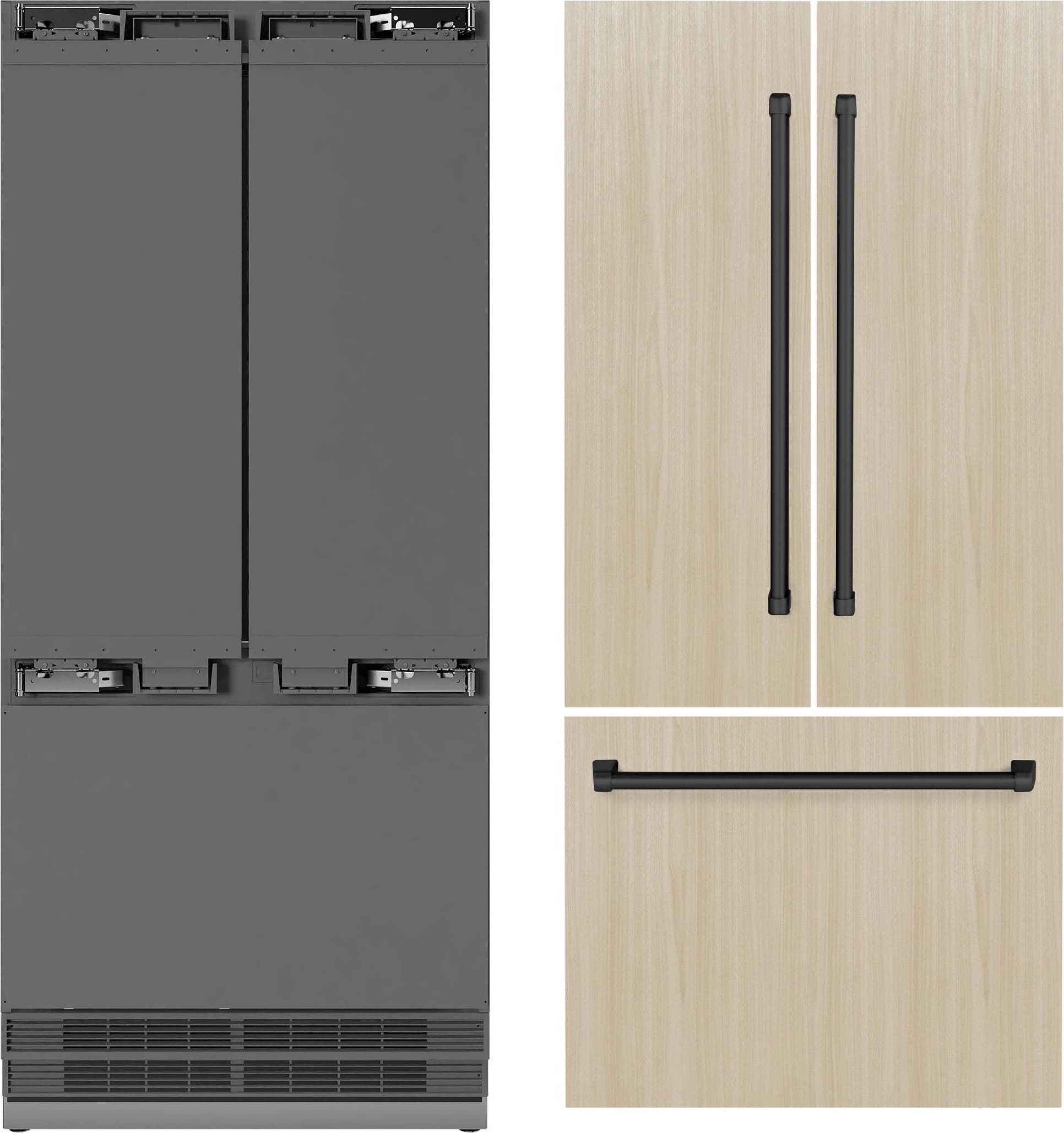 Zline SRBIVZ36MB Panel Ready With Stainless Steel Interior And Matt...