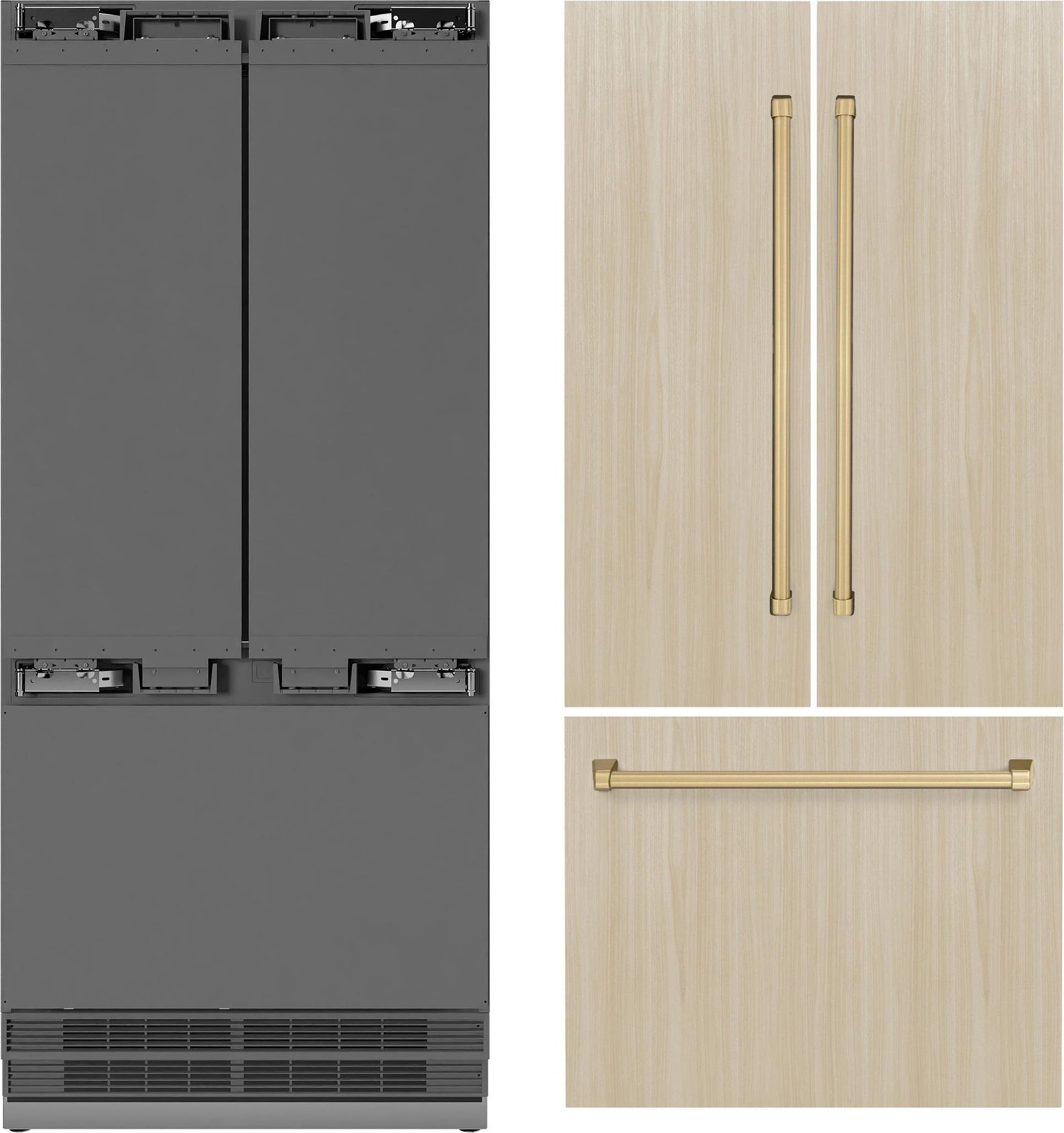 Zline SRBIVZ36CB Panel Ready With Stainless Steel Interior And Cham...