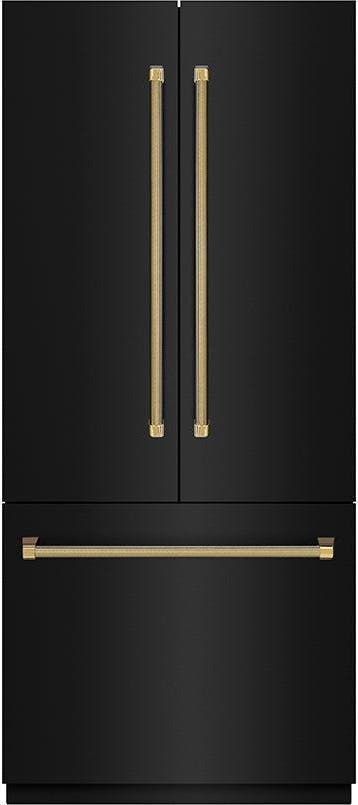 Zline SRBIVZBS36KG Black Stainless Steel With Stainless Steel Interio...