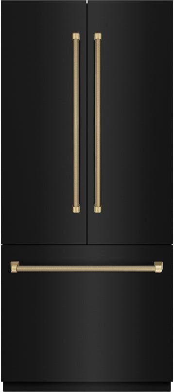 Zline GRBIVZBS36KCB Black Stainless Steel With Graphite Gray Interior ...