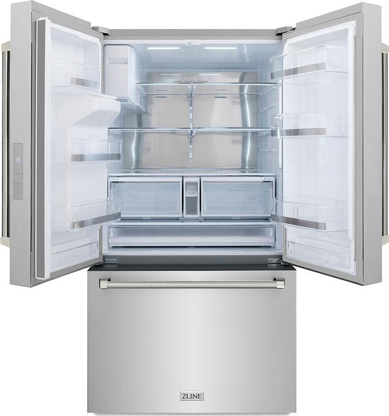 Zline RSMZW36KPN Fingerprint Resistant Stainless Steel And Polished...