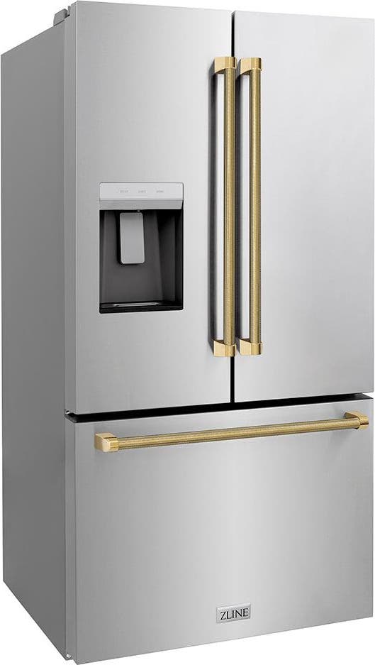 Zline RSMZW36KG Fingerprint Resistant Stainless Steel And Polished...