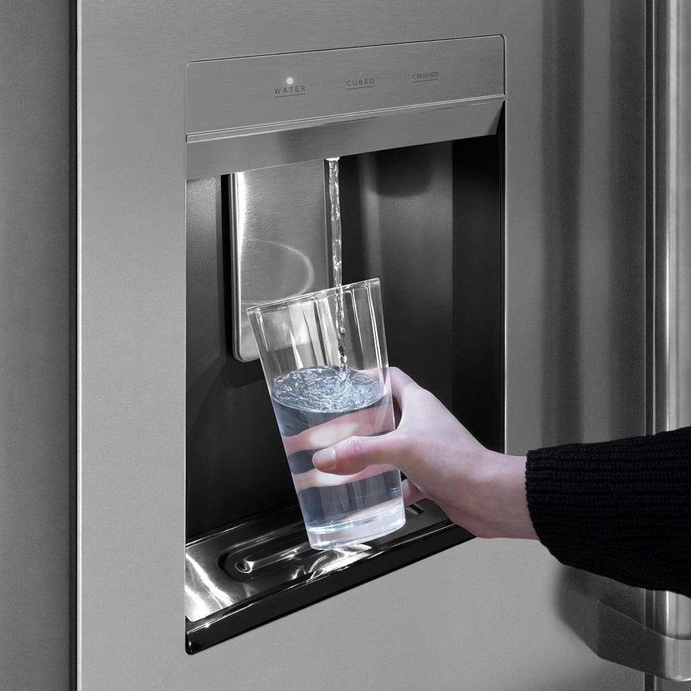 Zline RSMZW36KCB Fingerprint Resistant Stainless Steel And Champagn...