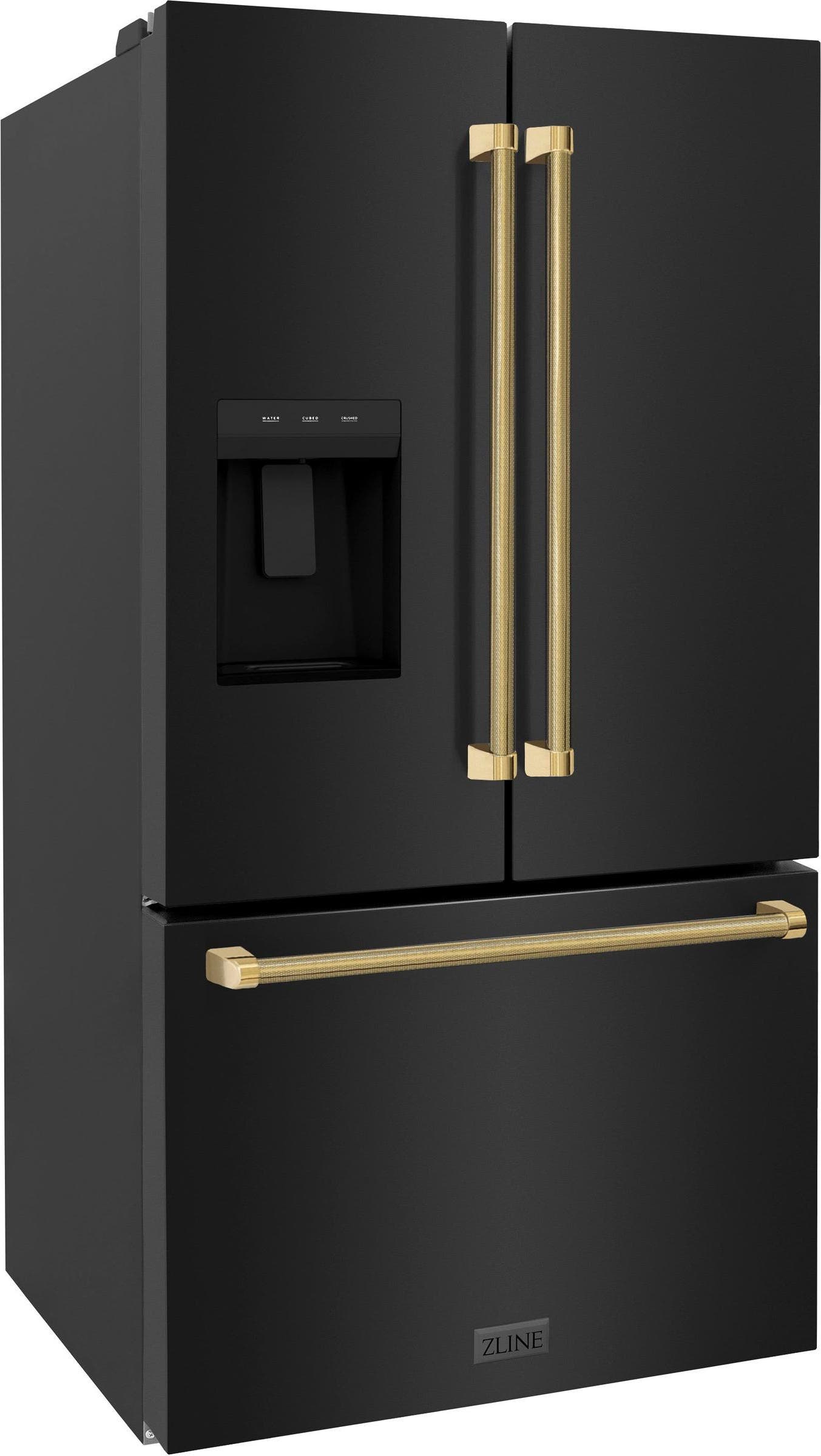 Zline RSMZW36BSKG Fingerprint Resistant Black Stainless Steel And Po...