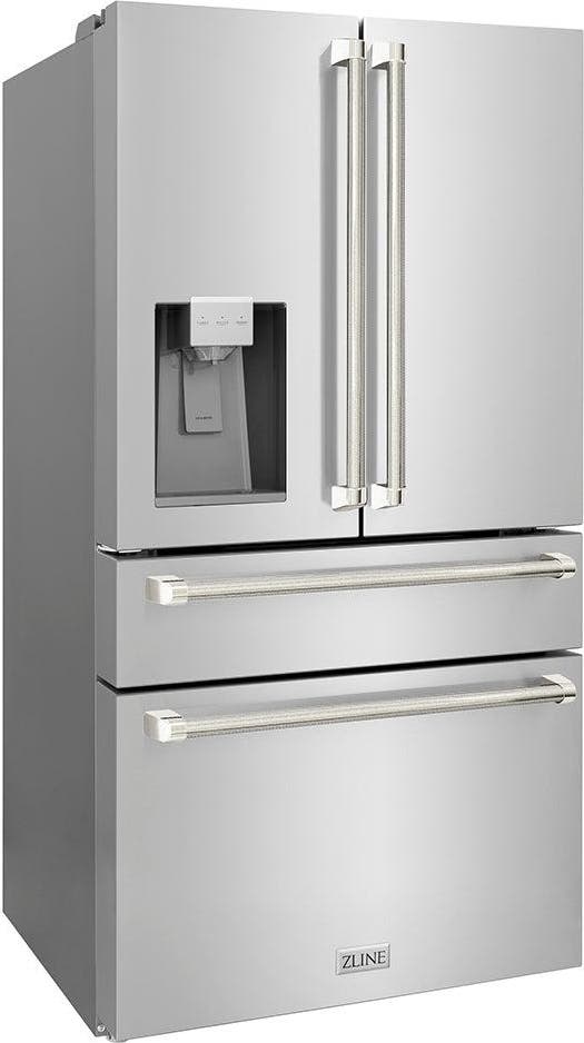 Zline RFMZW36KPN Fingerprint Resistant Stainless Steel With Polishe...