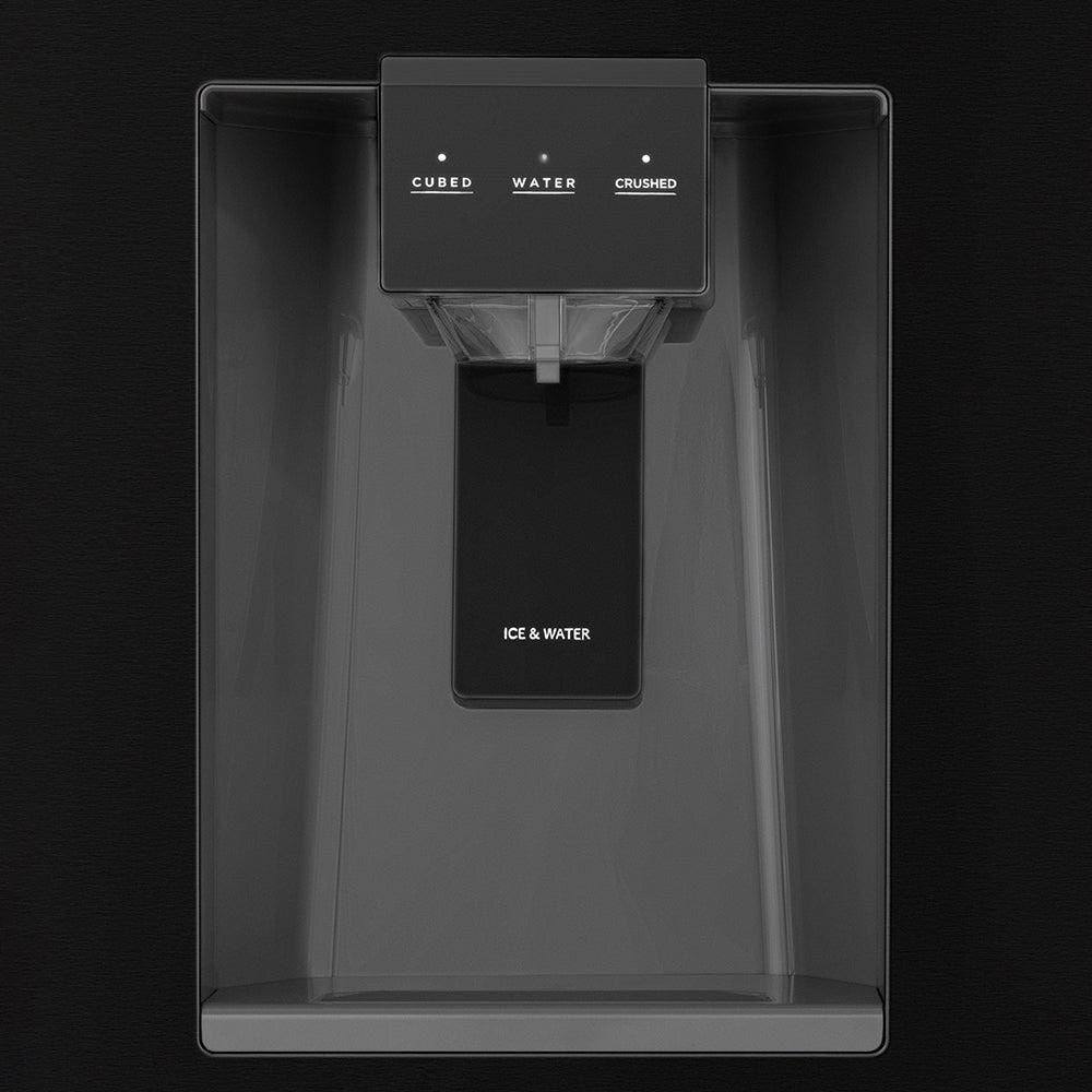 Zline RFMZW36BSKG Fingerprint Resistant Black Stainless Steel With P...