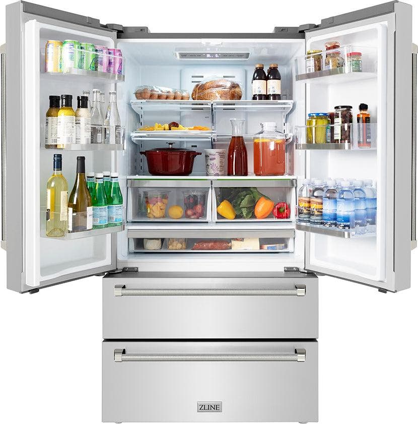 Zline RFMZ36KPN Fingerprint Resistant Stainless Steel And Polished...