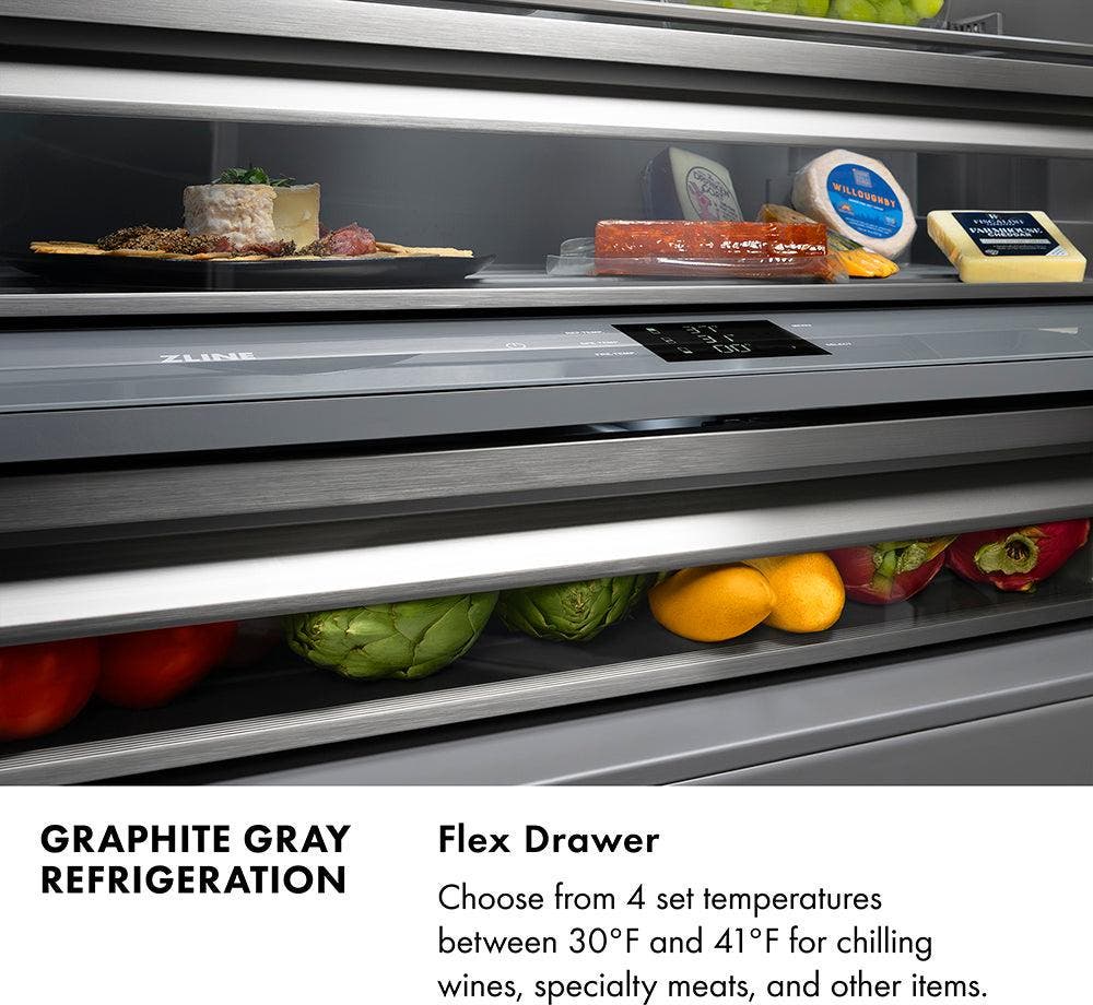 Zline GRBIVZ30430KG Stainless Steel With Graphite Gray Interior And Po...