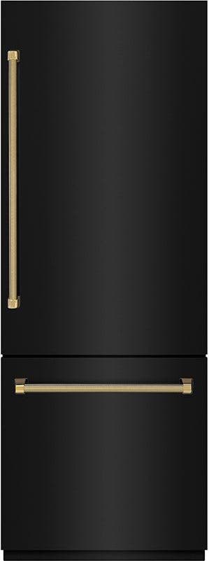 Zline GRBIVZBS30KG Black Stainless Steel With Graphite Gray Interior ...