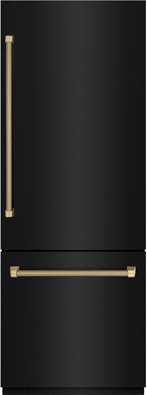 Zline GRBIVZBS30KCB Black Stainless Steel With Graphite Gray Interior ...