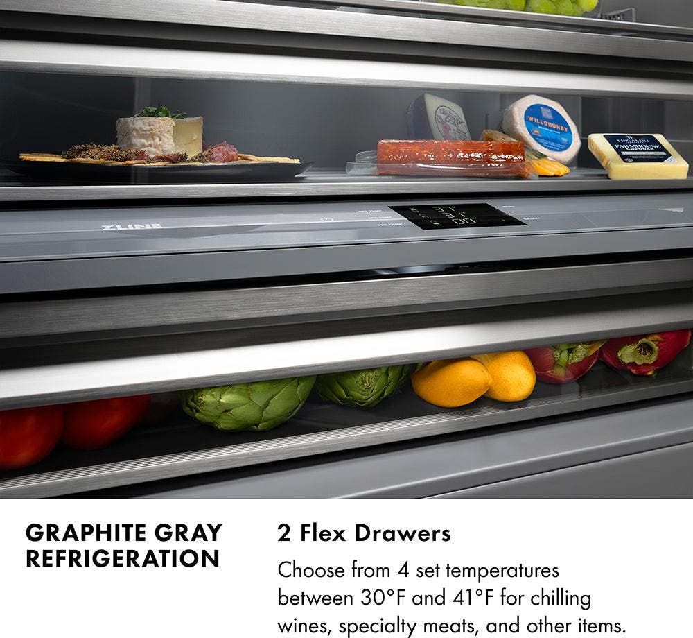Zline GRBIVZ30460KPN Stainless Steel With Graphite Gray Interior And Po...