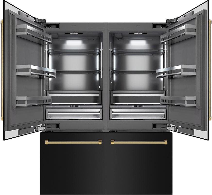 Zline GRBIVZBS60KG Black Stainless Steel With Graphite Gray Interior ...