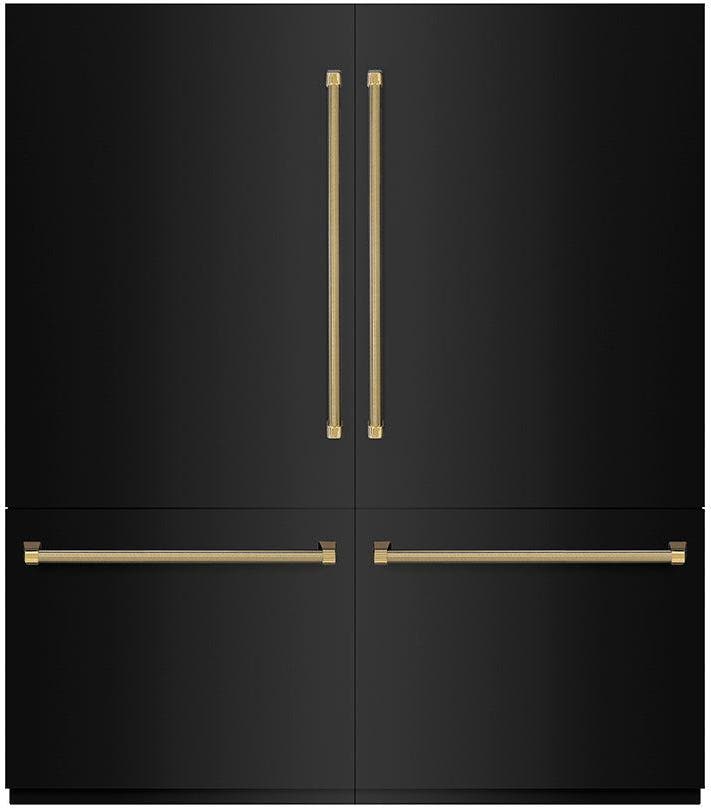 Zline GRBITZBS72KG Black Stainless Steel With Graphite Gray Interior ...