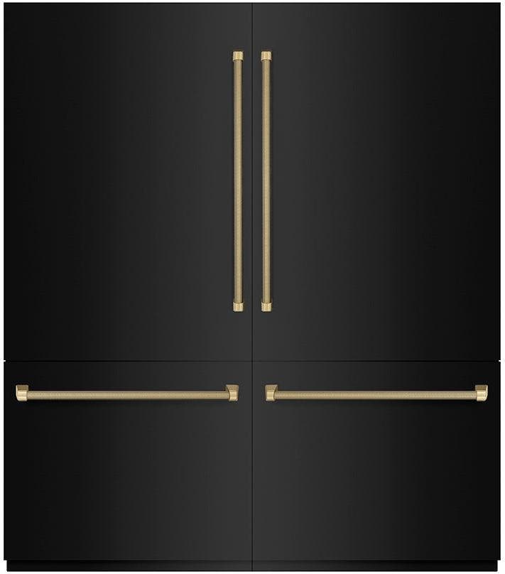 Zline GRBITZBS72KCB Black Stainless Steel With Graphite Gray Interior ...