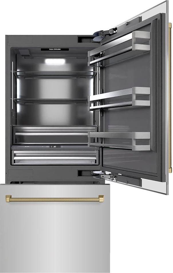 Zline GRBITZ30436KCB Stainless Steel With Graphite Gray Interior And Ch...