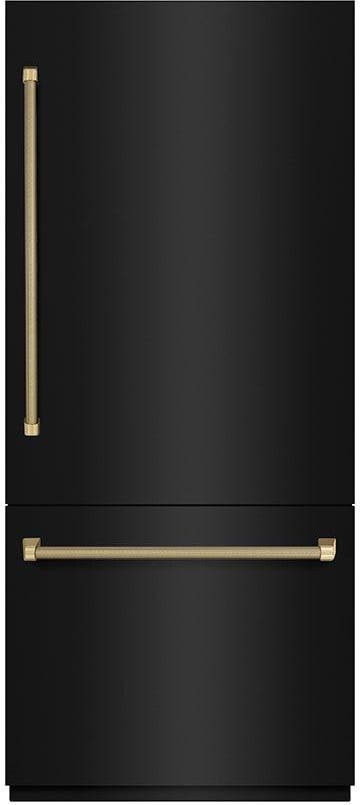 Zline GRBITZBS36KCB Black Stainless Steel With Graphite Gray Interior ...