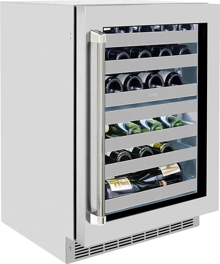 Zline RWDOZGS24KPN Stainless Steel Glass Door And Polished Nickel Hel...