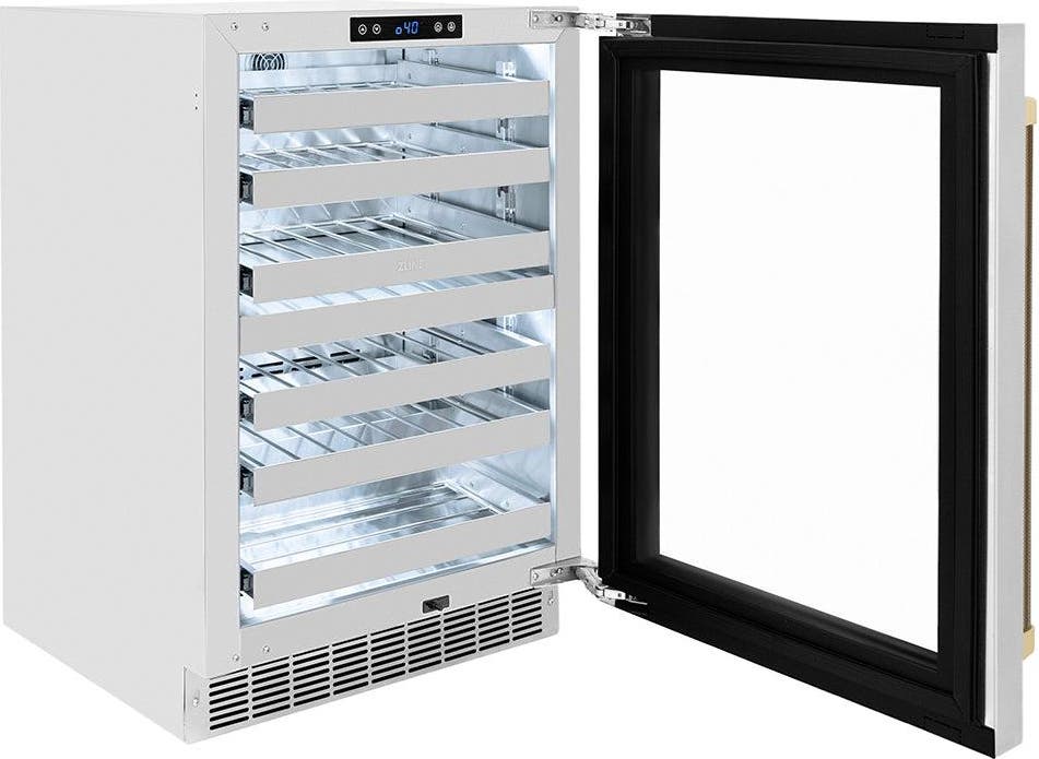 Zline RWDOZGS24KCB Stainless Steel Glass Door And Champagne Bronze He...