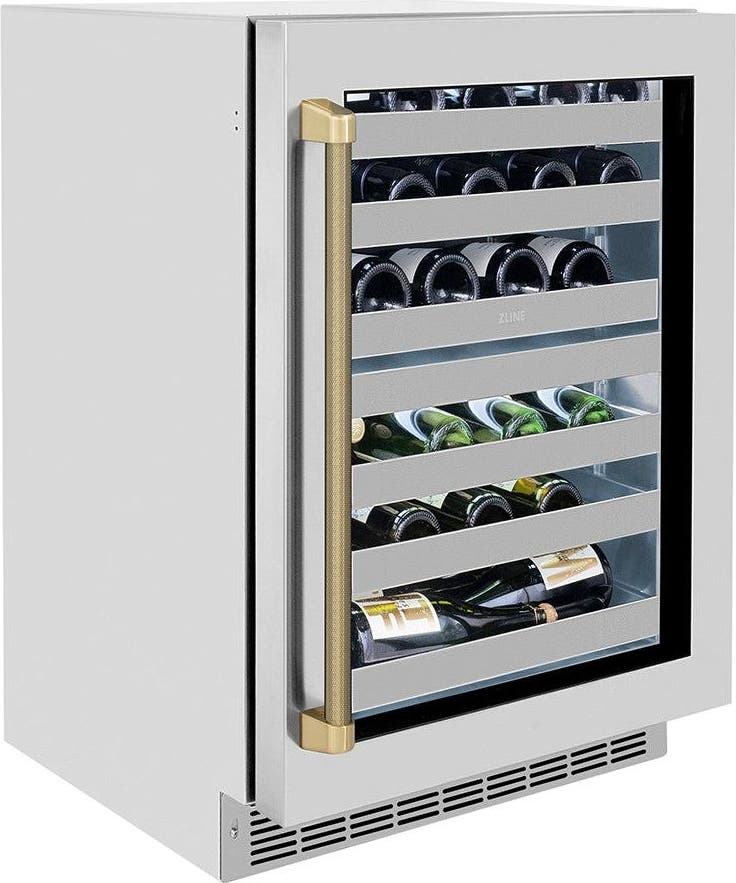 Zline RWDOZGS24KCB Stainless Steel Glass Door And Champagne Bronze He...