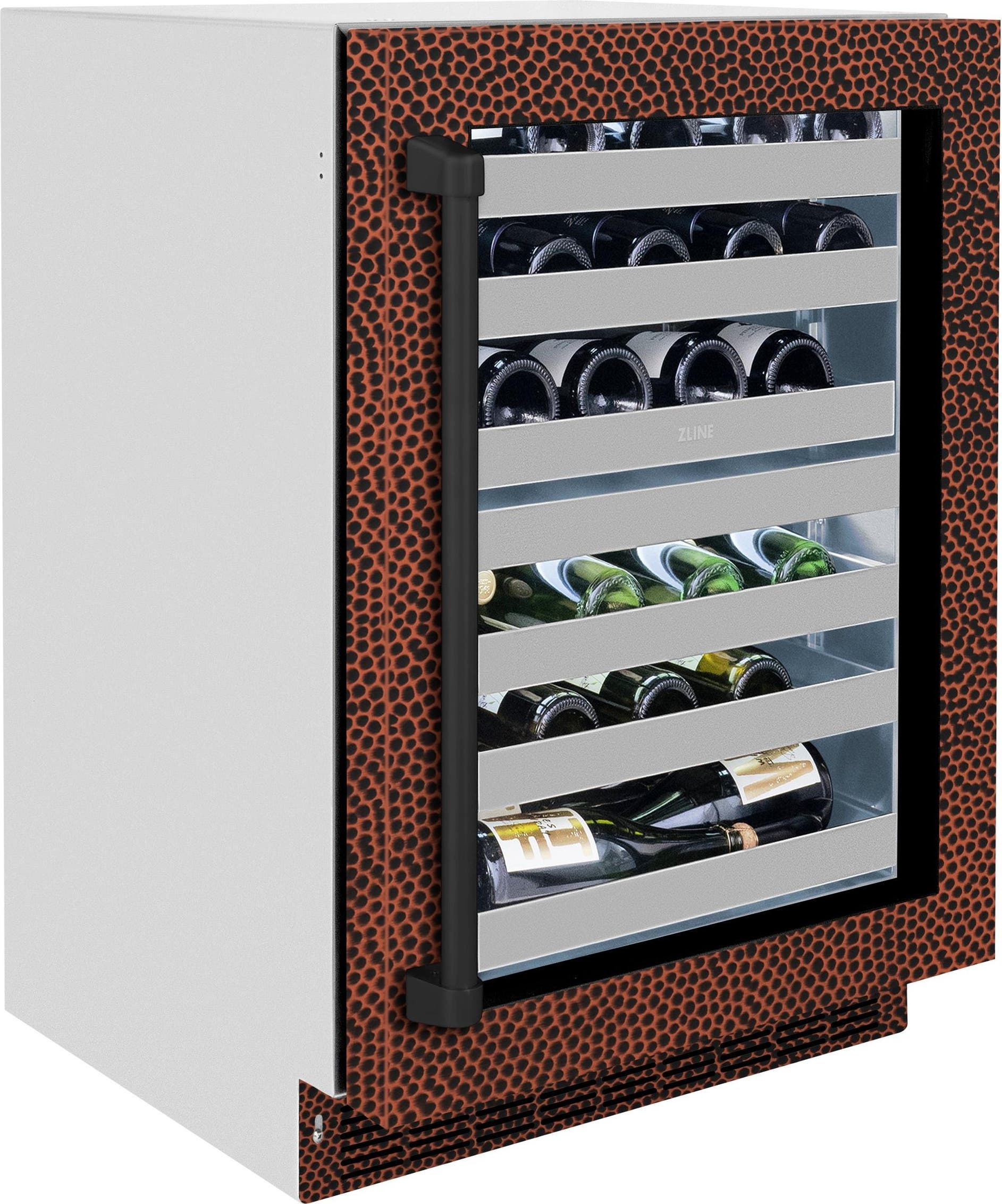 Zline RWDOHH24 Hand Hammered Copper Glass Door