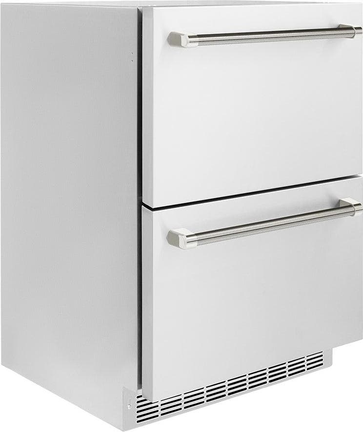 Zline RDSOZST24KPN Stainless Steel Doors And Polished Nickel Helix Ha...